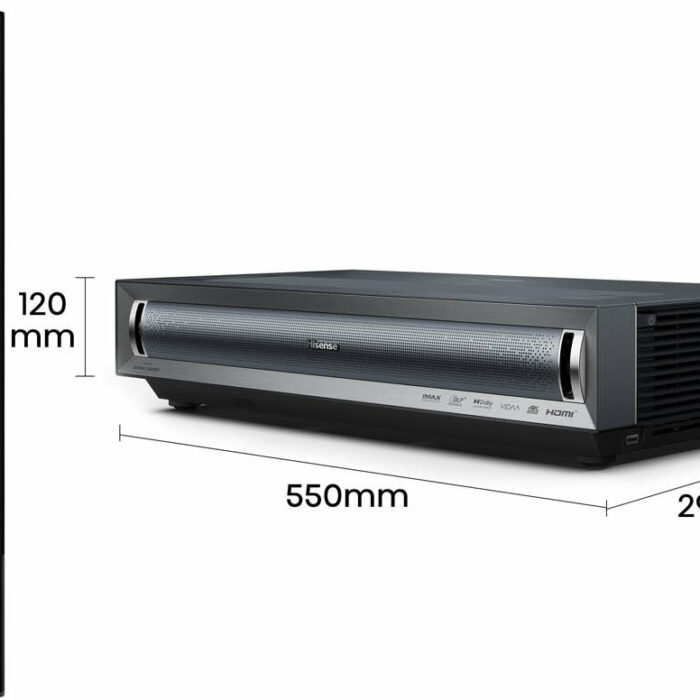 Projektor-HISENSE-PX3-pilot-wymiary